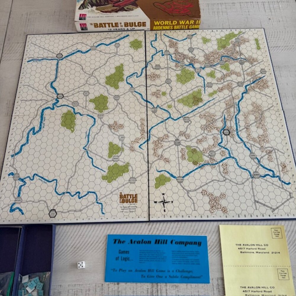 1965 Avalon Hill – The Battle of the Bulge Complete • Very Good Condition - Picture 3 of 10